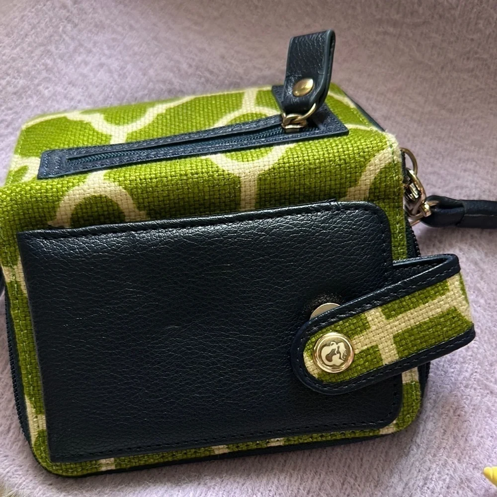 Spartina 449 Green and Black Phone Case with Wrist Strap
